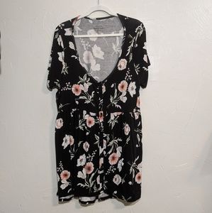 Torrid Babydoll Top with Blooms